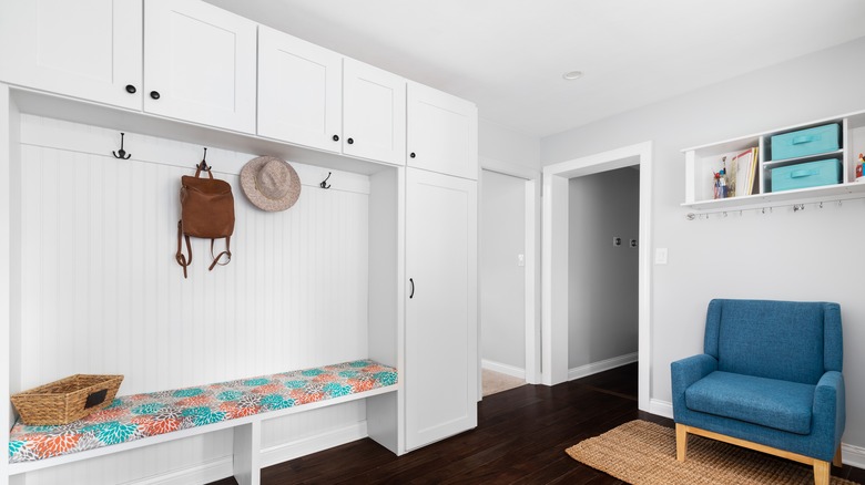 modern mudroom