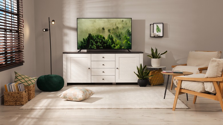 television in a modern room