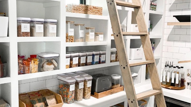 Organized pantry containers