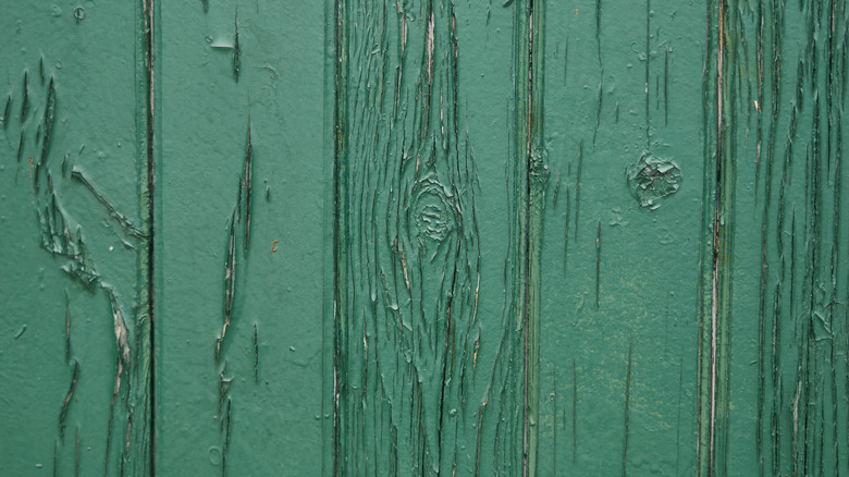 old and cracked paint