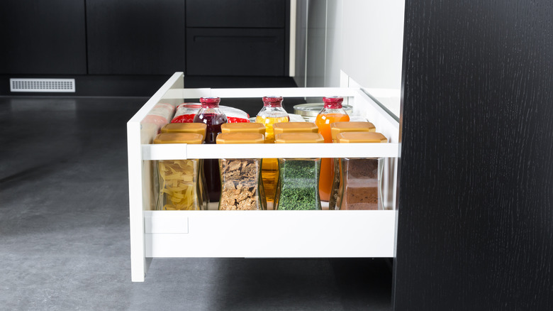 spices in a drawer