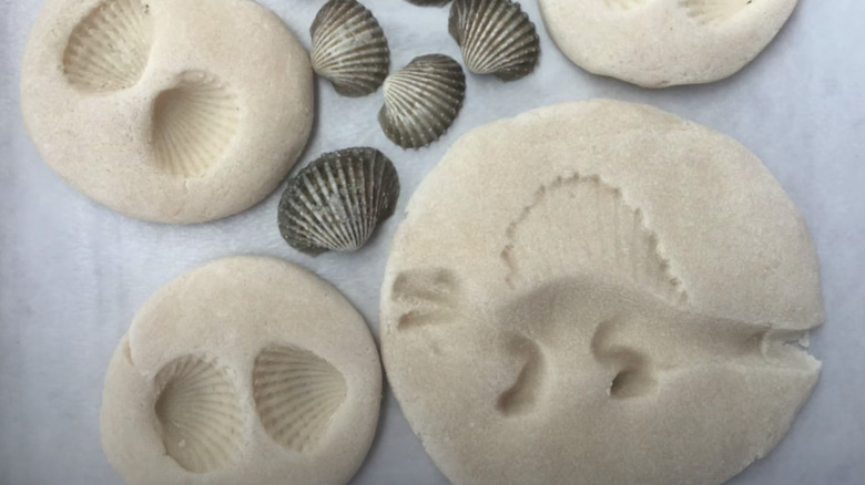 salt dough fossil craft