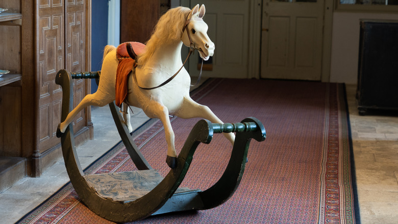 Antique decorative rocking horse