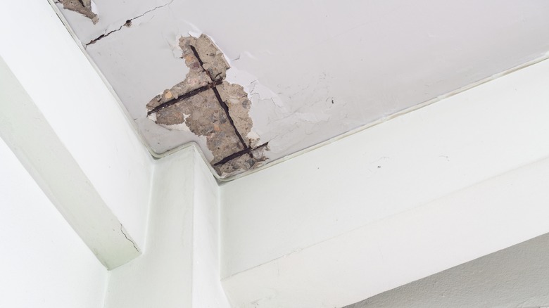 damaged ceiling