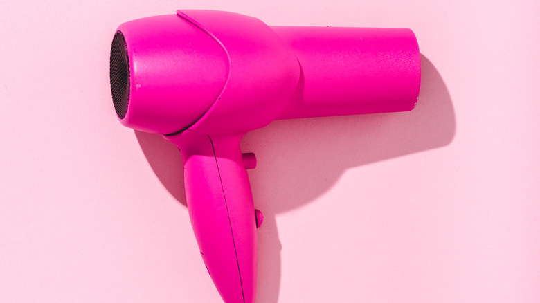 hot pink hair dryer