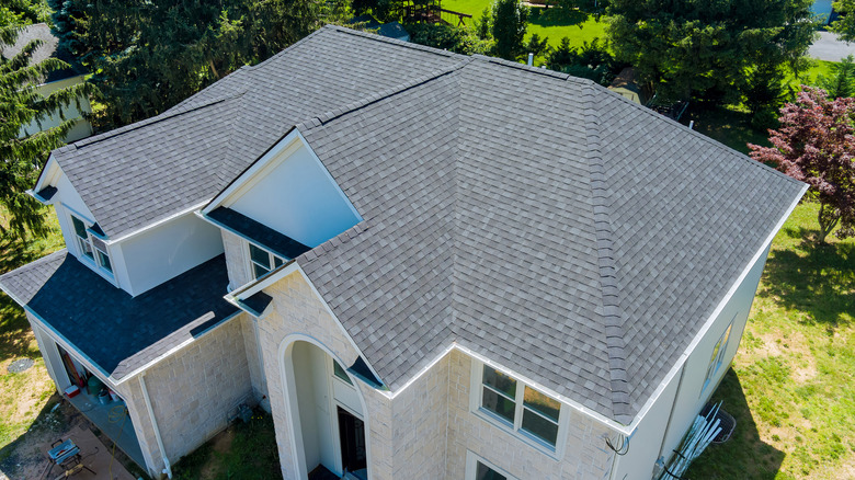 bird's eye view of a home