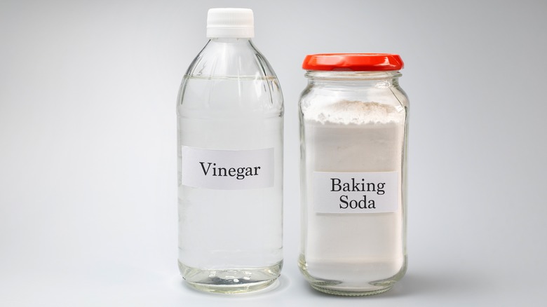 Vinegar and baking soda