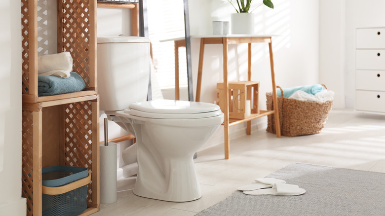 boho style bathroom 