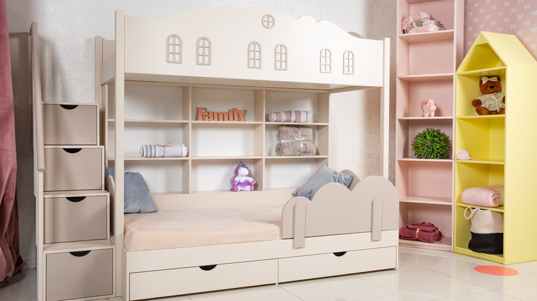 bunk bed with drawers