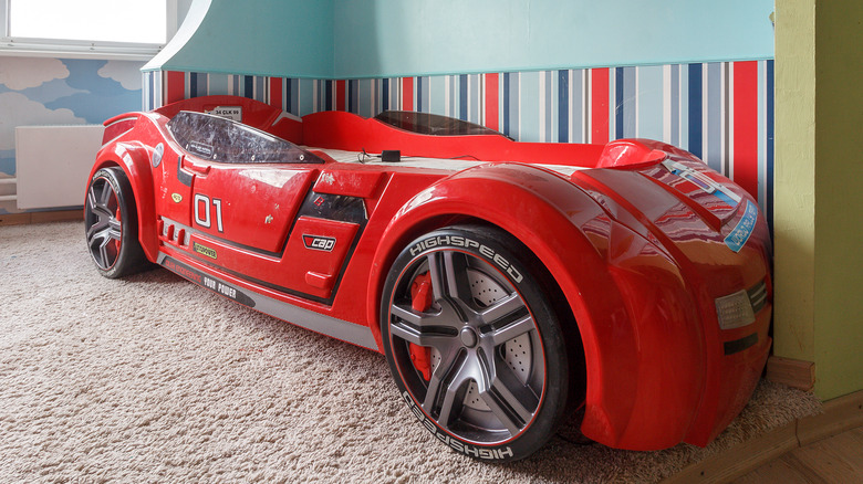 red race car bed