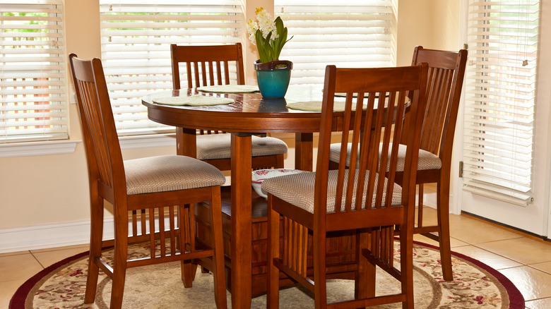 redwood table and chairs
