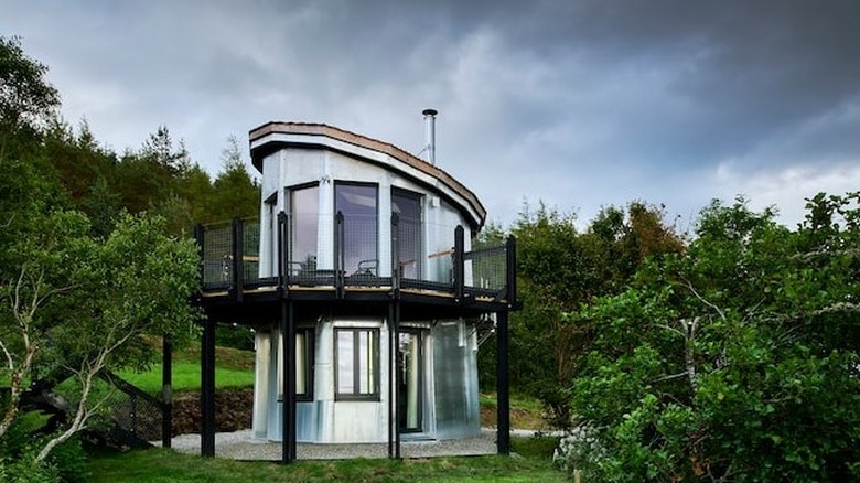 aluminum tiny house in Scotland