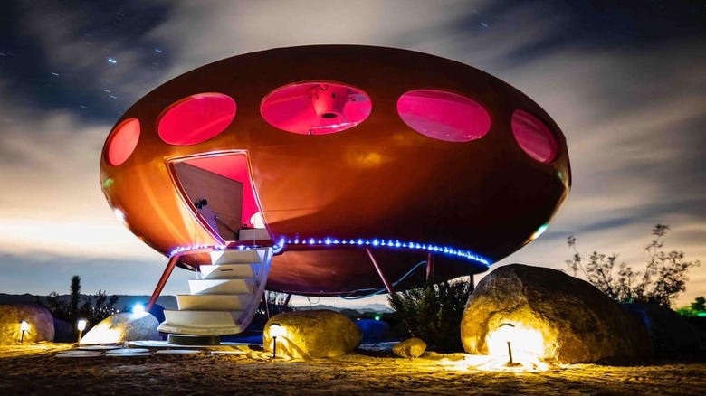 futuristic tiny house spaceship