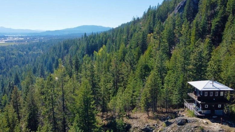 tiny fire tower lookout