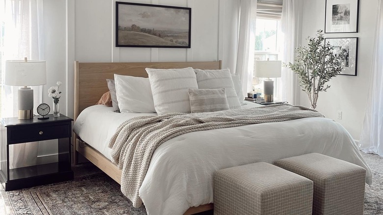 Pastural, modern farmhouse bed