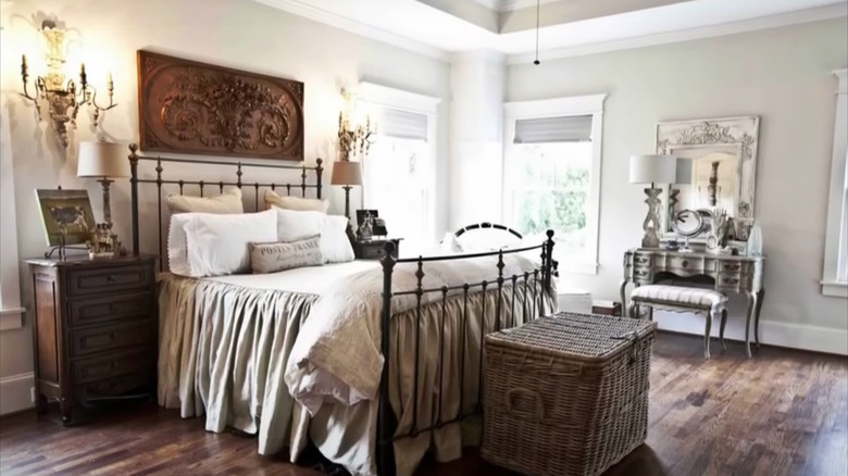 Rustic French country bedroom