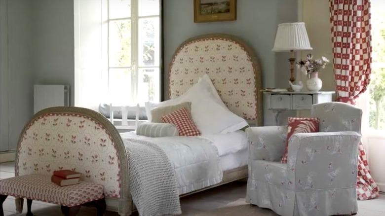 Small furniture French country bedroom