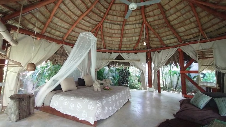 inside a tropical home