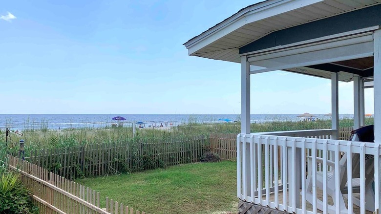 Back porch view of the beach