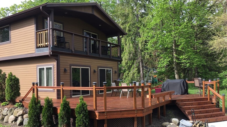 Brown home on lake 