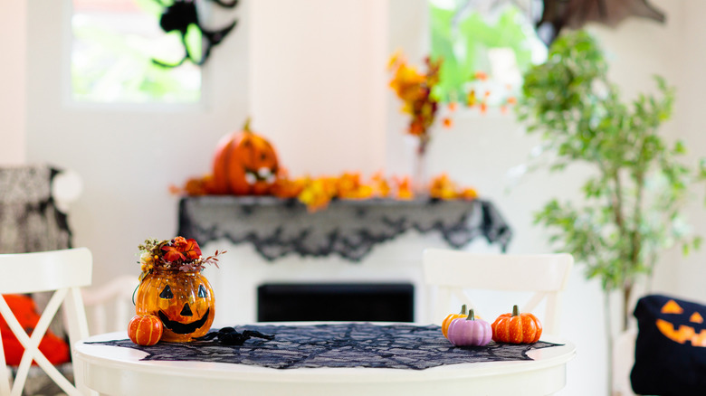 Cobweb tablecloth