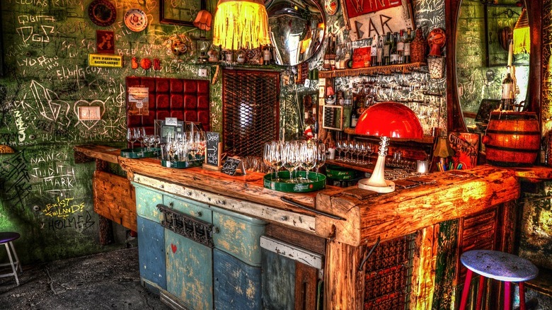 An artistic bar