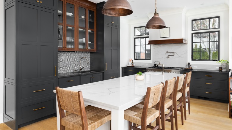 Dining table kitchen island