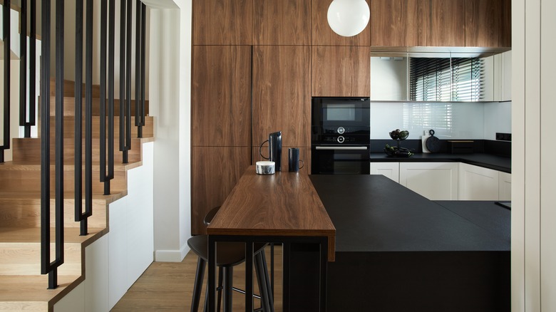 Kitchen island breakfast bar