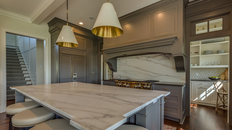 ivory lights in a kitchen