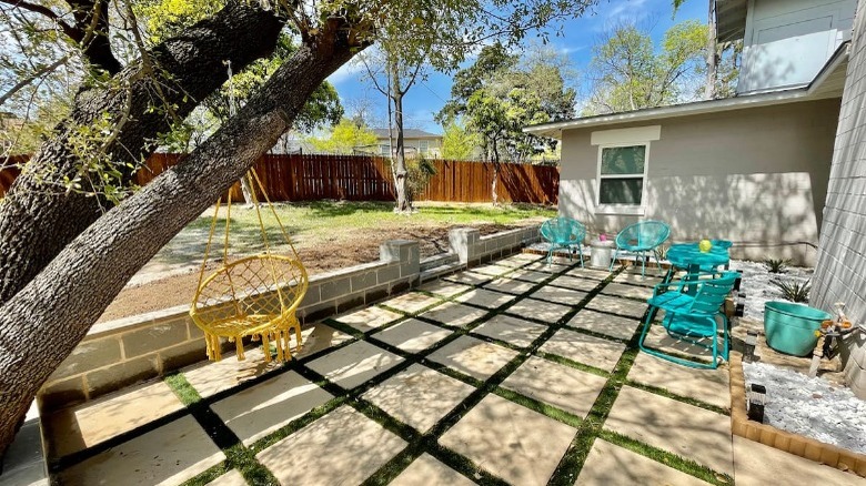 Backyard patio