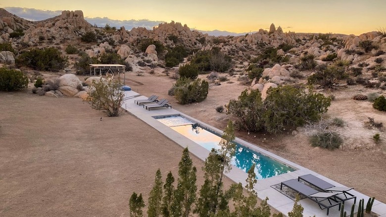 Pool in the desert