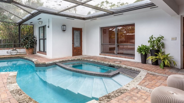 skylight covered pool