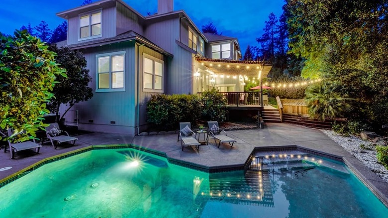 large home with pool