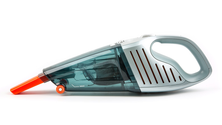 Closeup car vacuum cleaner