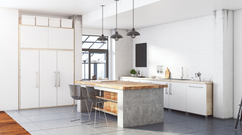 Concrete kitchen 