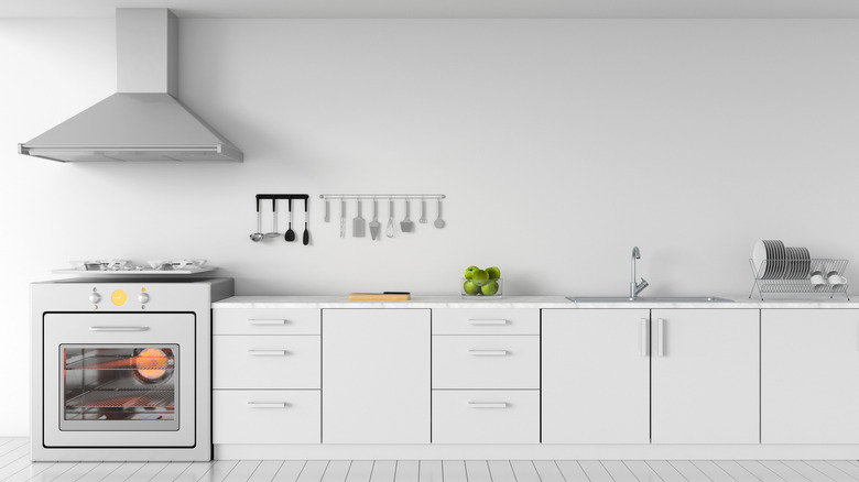 Scandinavian white kitchen 