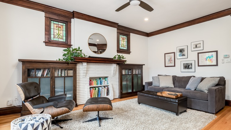 stained glass in living room