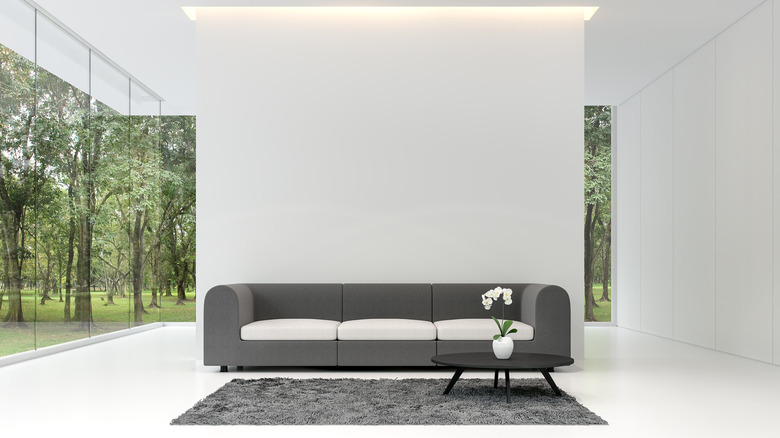 living room with minimalist style