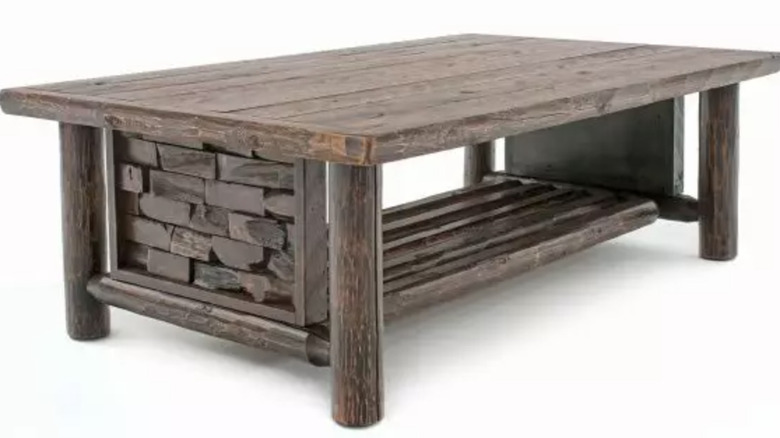 log coffee table