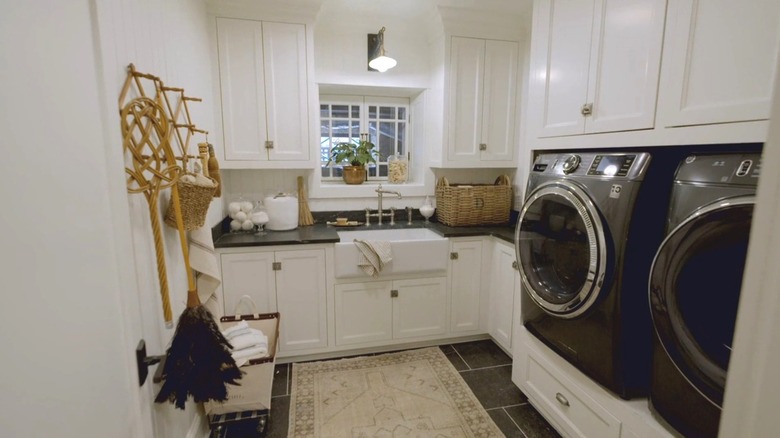 laundry room from Fixer Upper The Castle