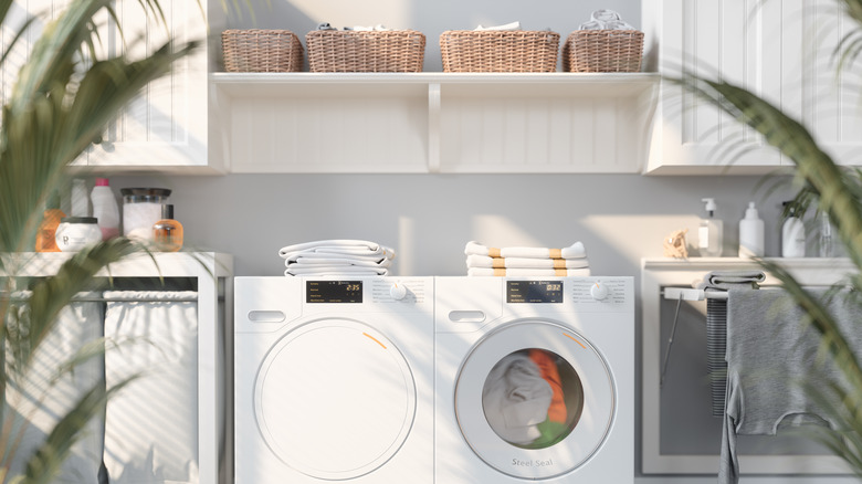 Laundry room with storage