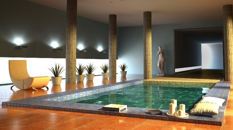 Luxurious indoor pool