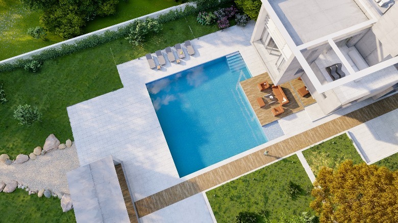 Square pool design 