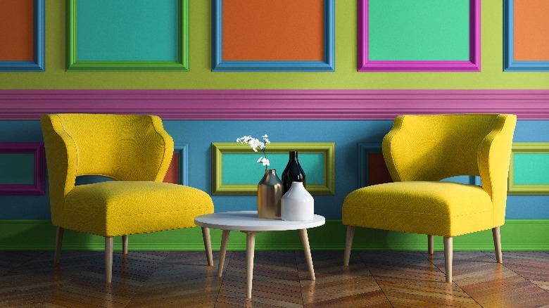 Colorful living room