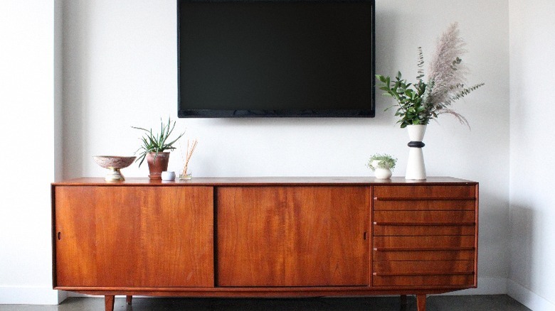 Pretty cabinet under TV