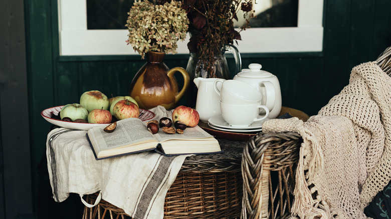 porch with tea 