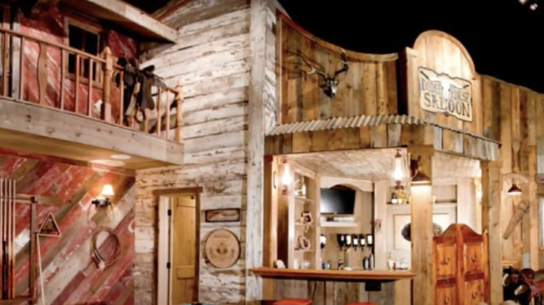 Old West saloon room