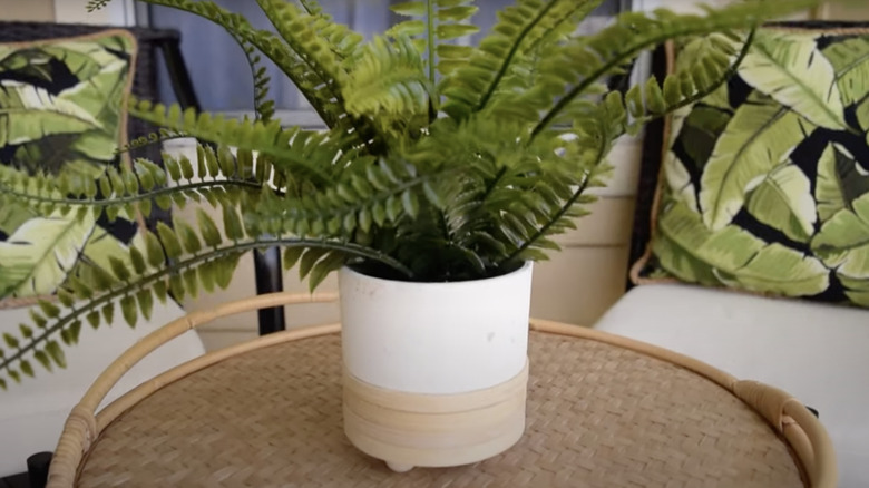 decorated IKEA plant pot 