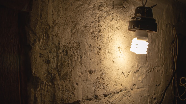 Light in a cellar 