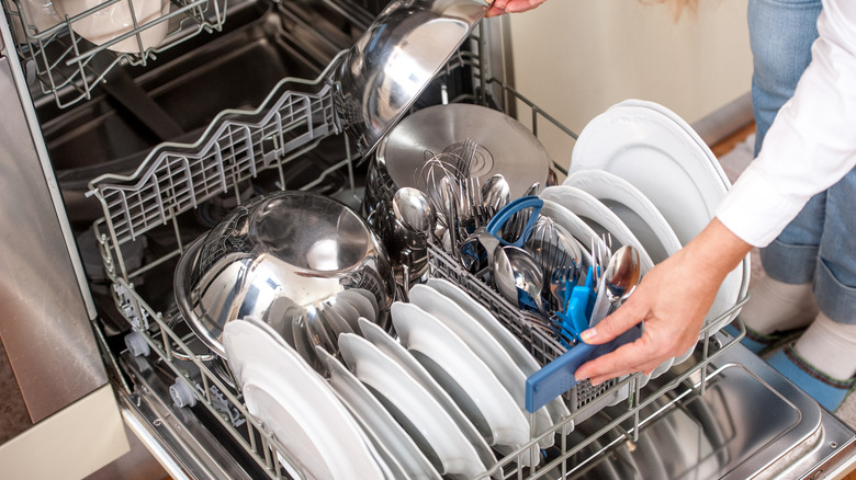 A full dishwasher